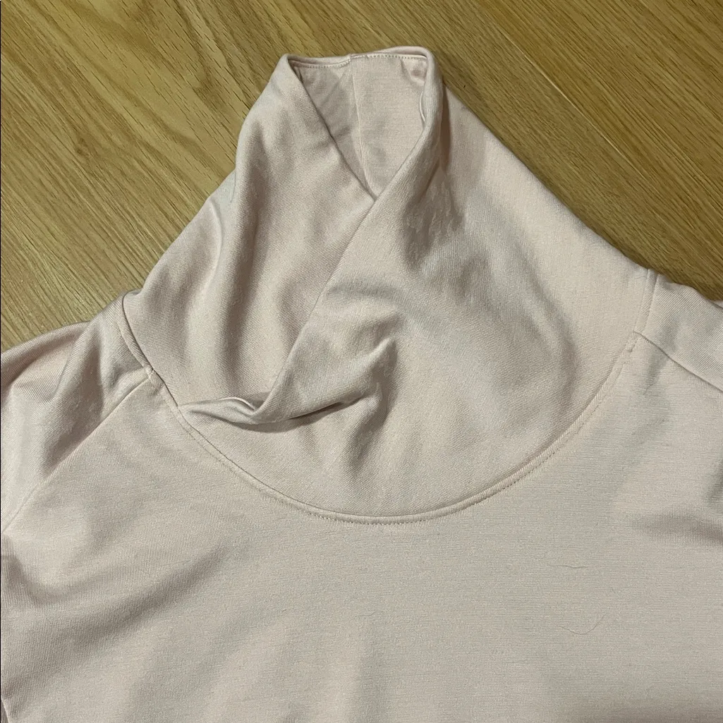 Calia Cloud Mock Neck Long Sleeve Blush Athletic Top XS Pink - Image 4