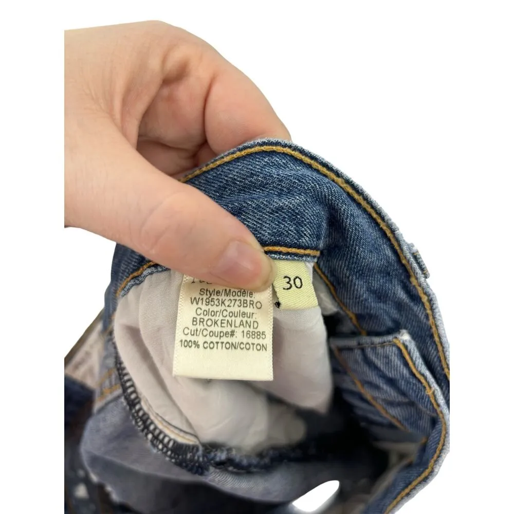 Rag & Bone Shorts Womens 30 Justine Distressed Jean Cut Off Brokenland High Rise - Image 6