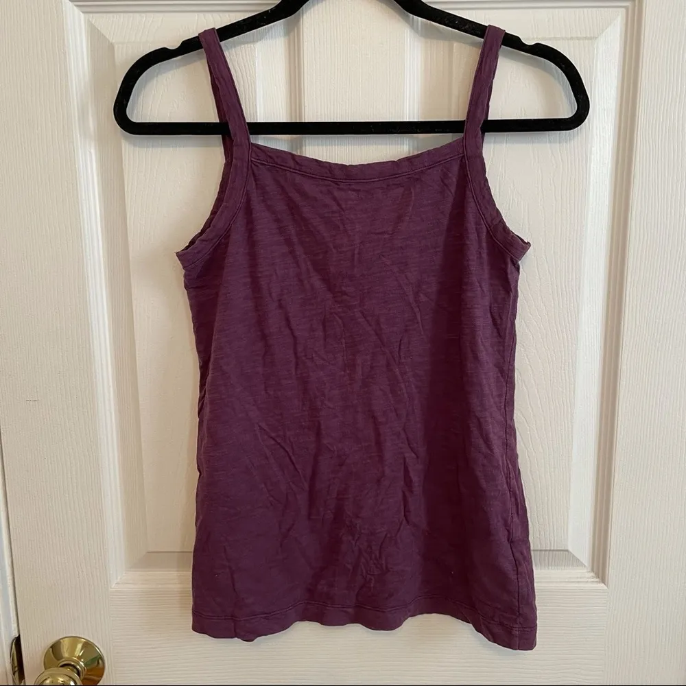 Eddie Bauer  Purple Tank Top with Lace Applique Size Small - Image 8