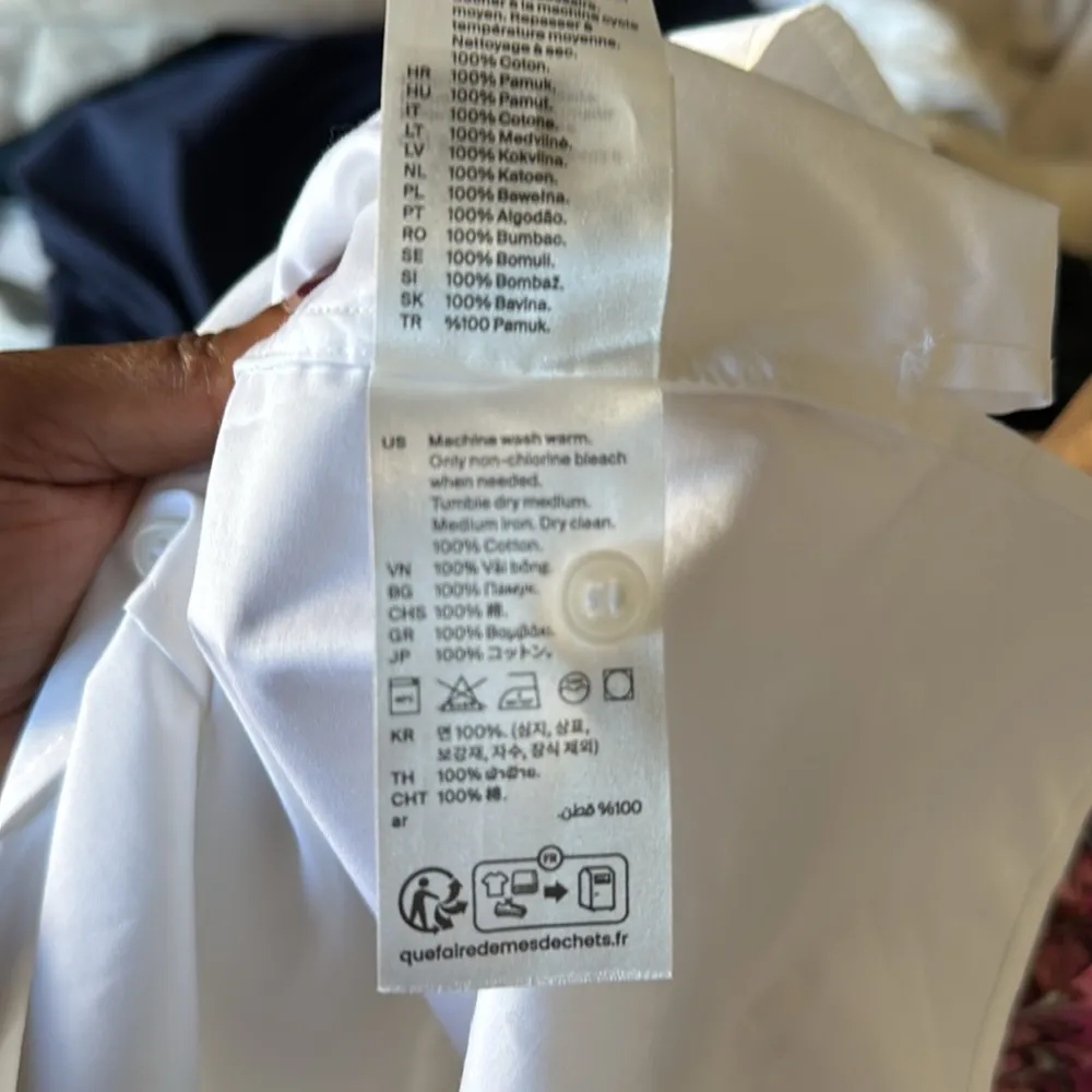 NEW COS  SHORT-SLEEVED TUNIC SHIRT SMALL - Image 14