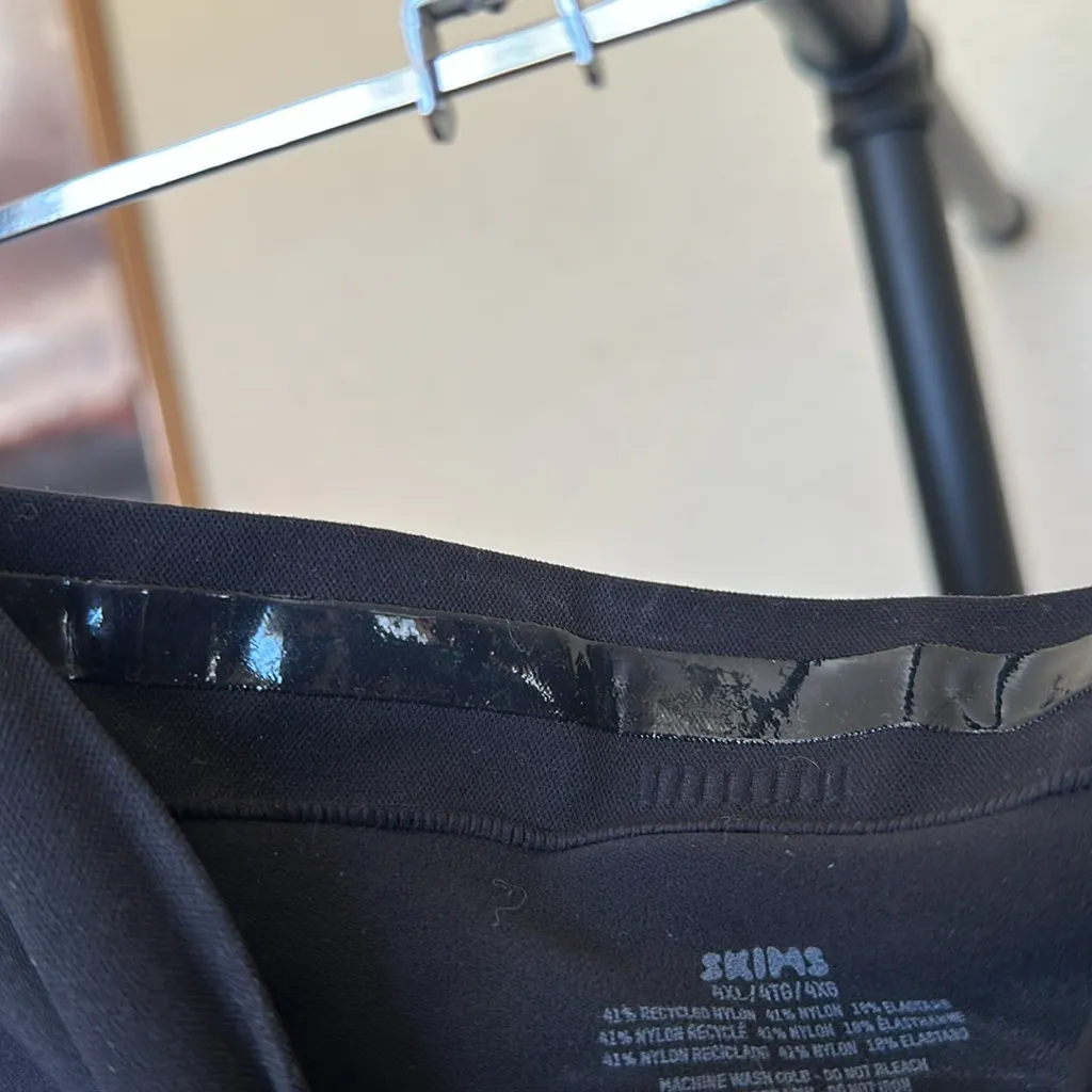 SKIMS Onyx Black Sculpting High Waisted Above the knee Shaping Mid Thigh Size 4X - Image 5