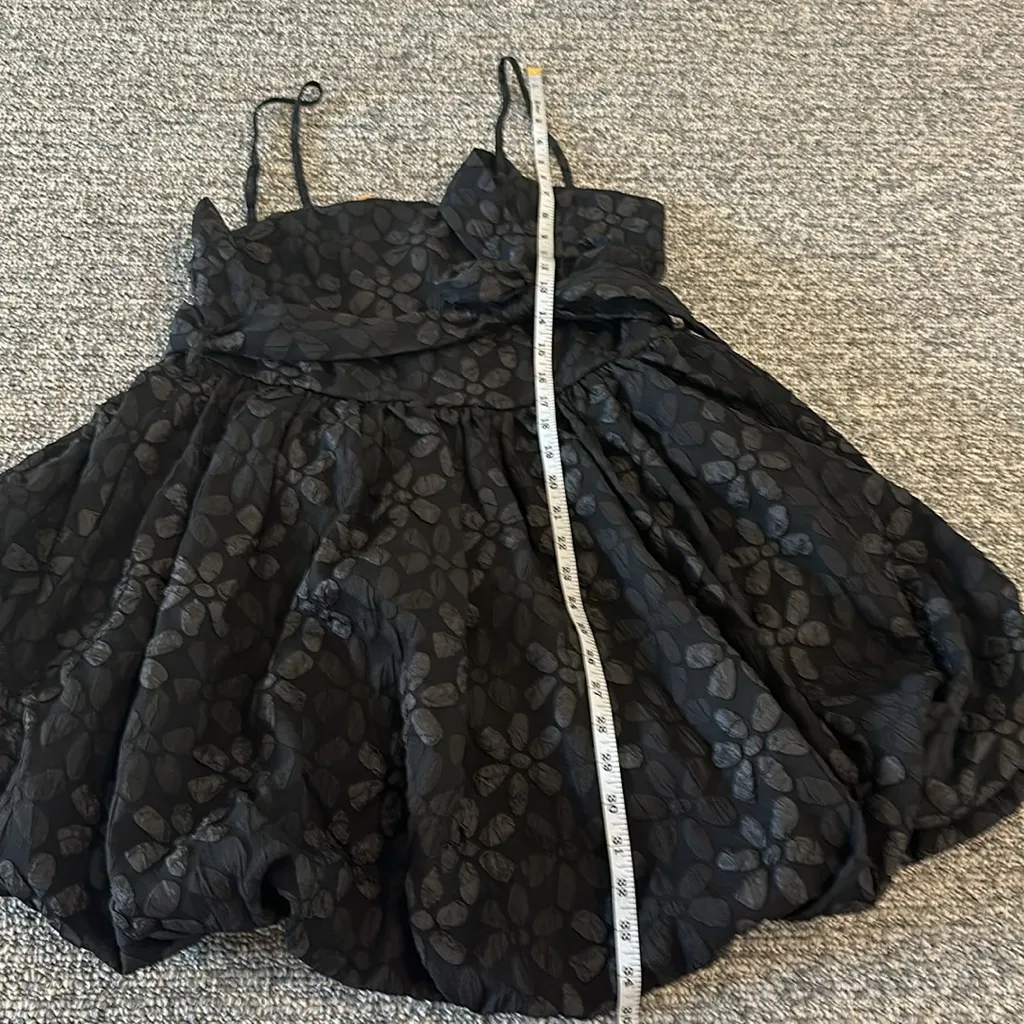NWT TCEC Black Floral Bubble Skirt Dress Sz L - Image 12