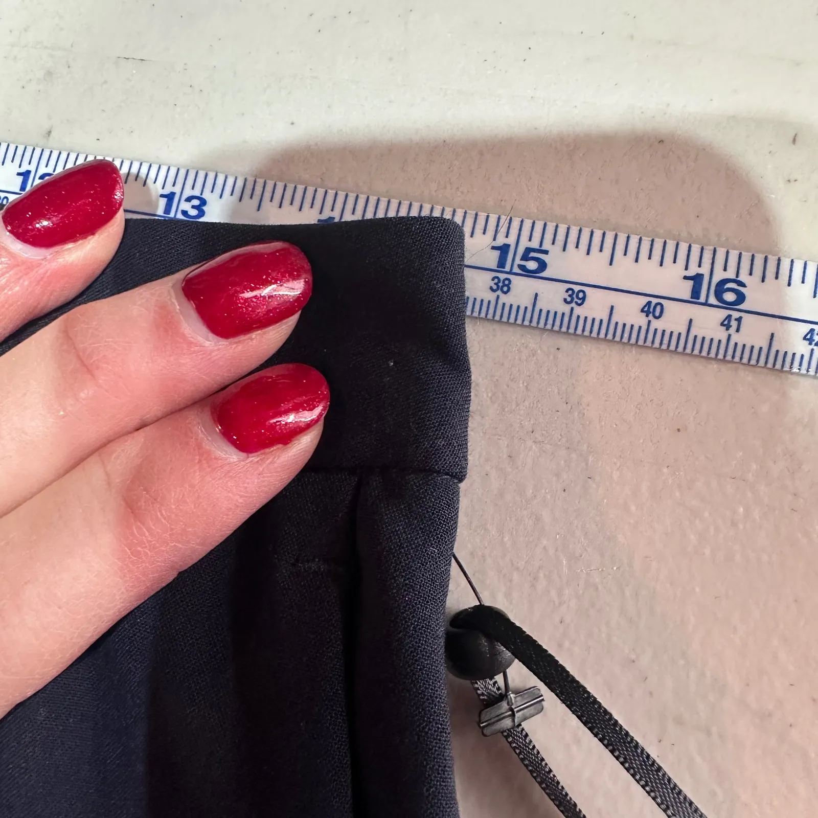 NWT DKNY The Essex Pants Slim Leg Navy Blue Size 4P Trousers Office Work - Image 9