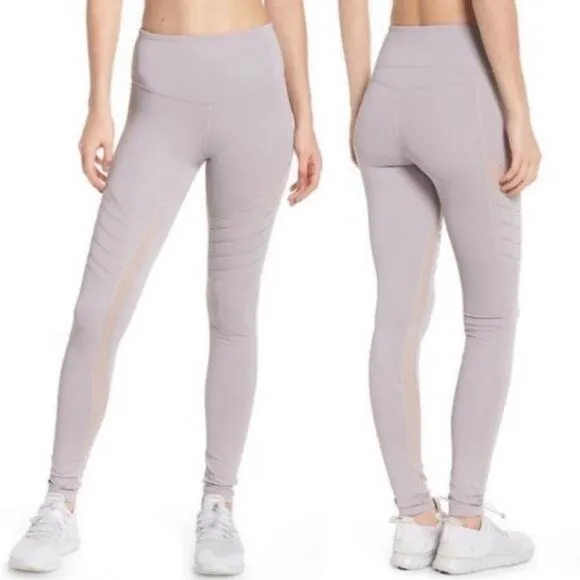 Zella Moto High Waist Leggings Grey Bird XL NWT - Image 2