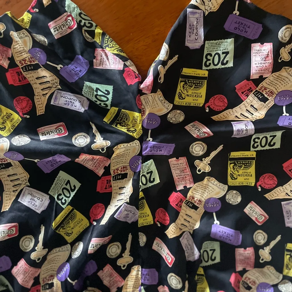 Nicole Miller Multicolor Ticket Print Skirt - Image 4