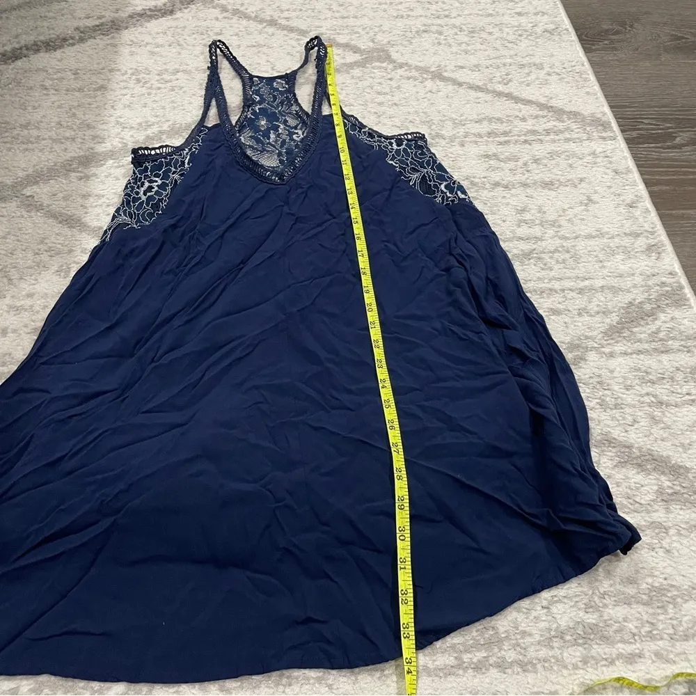 City Triangles Blue Lace Swing Mini Dress - Image 8