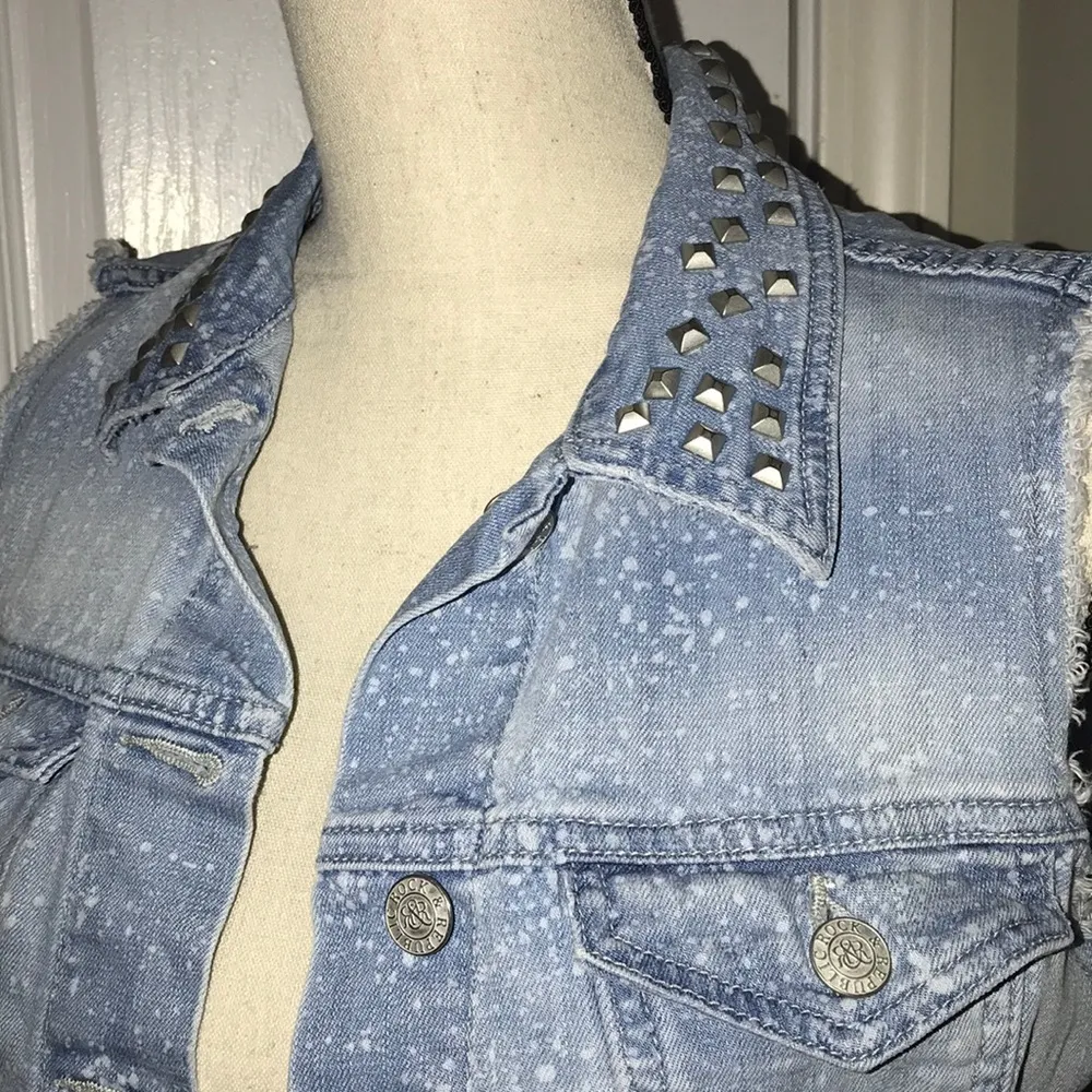 Distressed Rock & Republic Vest - Image 4