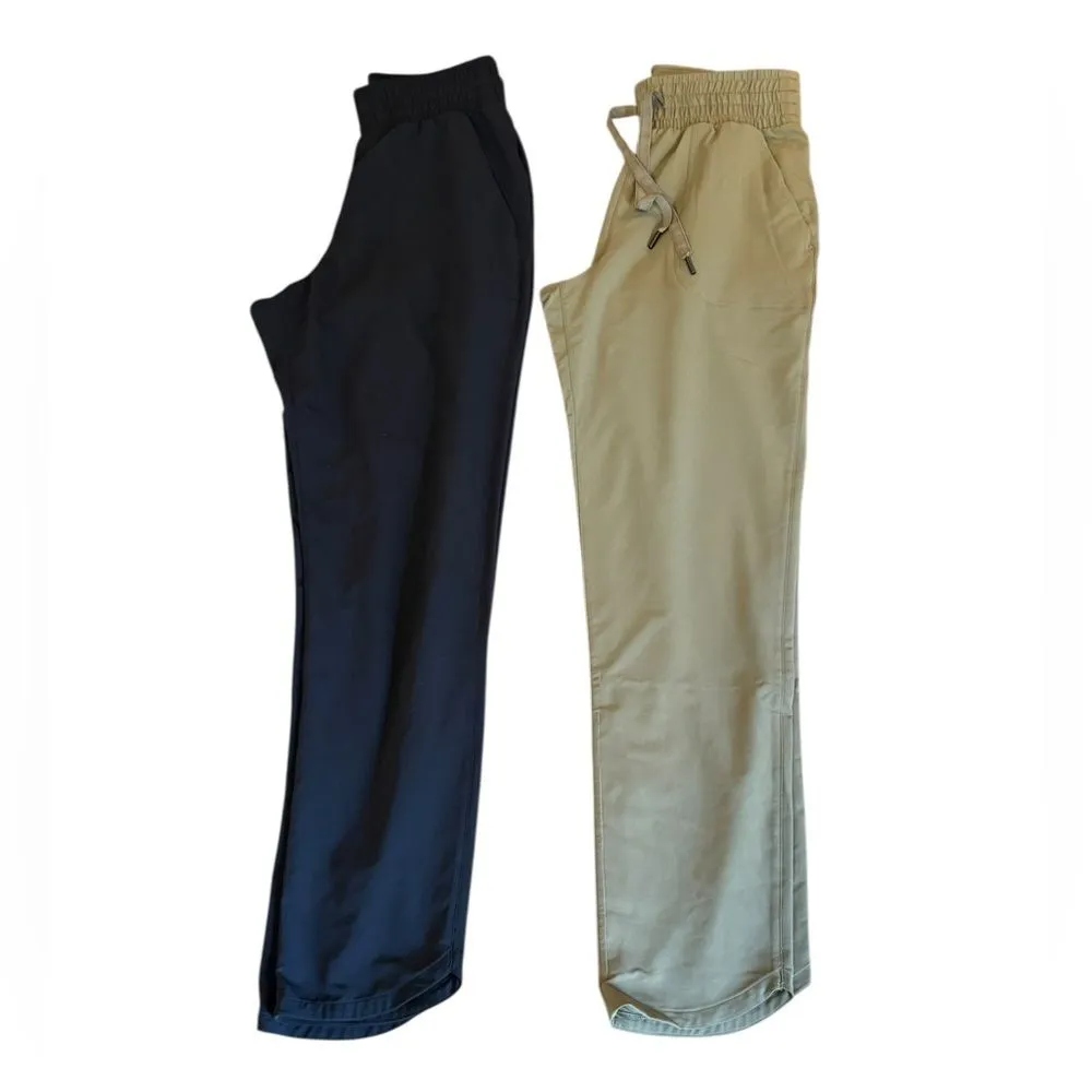 Spanx On the Move Tapered Pants Bundle of 2 Black Olive Green Womens XS - Image 6