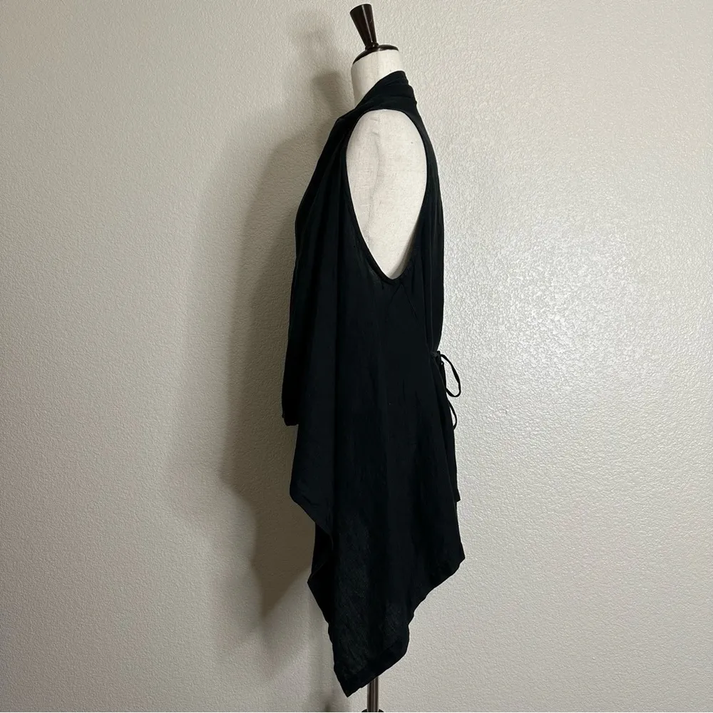 Bryn Walker 100% Linen Open Front Drape Cardigan, Sz Small - Image 4