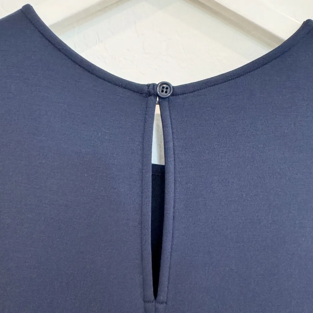 Spanx AirEssential Sleeveless Knit Stretch Jumpsuit Navy Blue Athleisure Size XL - Image 9