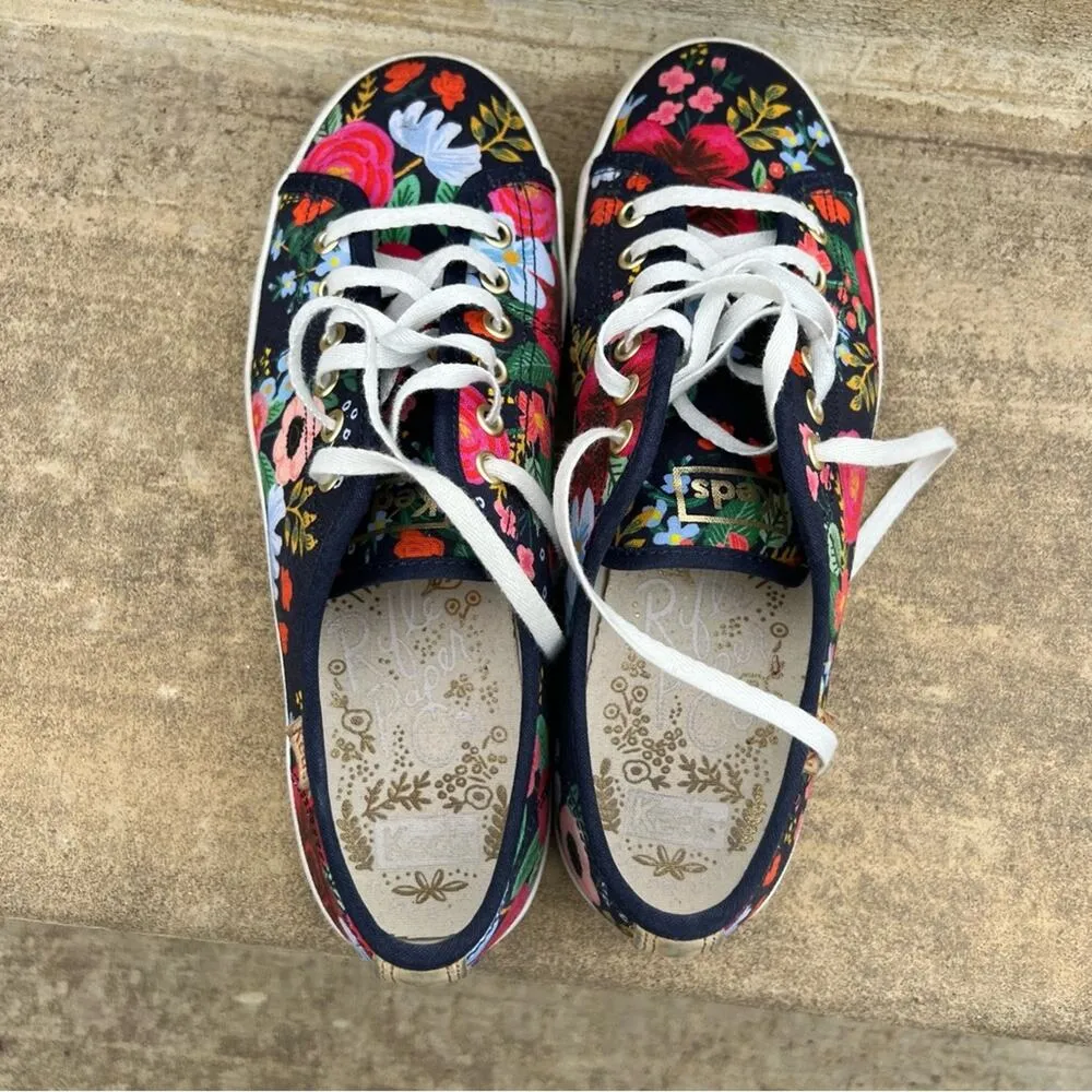 Keds Rifle Paper Company Wild Rose Kickstart Sneakers 7.5 - Image 7