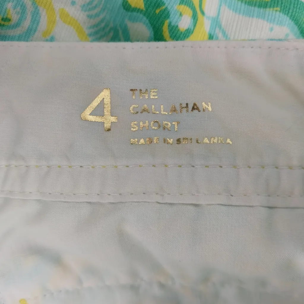 Lilly Pultzer Callahan Yellow And Blue Floral Women's Shorts - Image 8