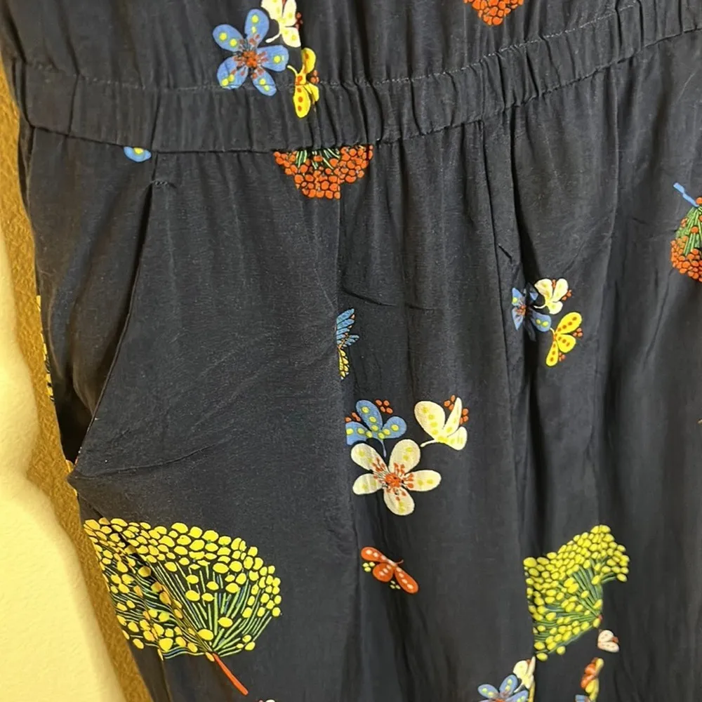 LOFT Hummingbird Ruffle V Neck Jumper Size 4 - Image 8