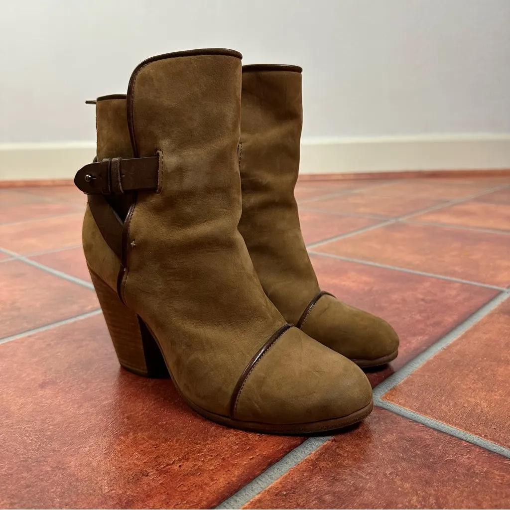 rag & bone Two Tone Leather Ankle Boots - Image 4