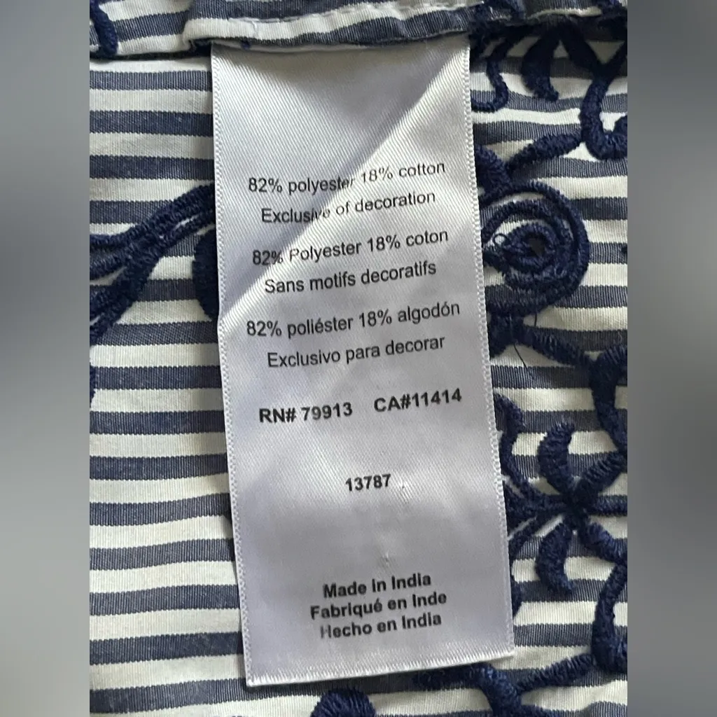 A Pea in the Pod Navy Striped Blouse
Maternity - Image 4