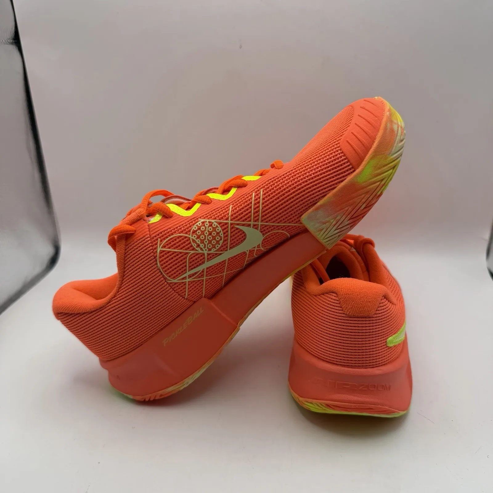 Nike Zoom Challenge Womens Size 7.5 Pickleball Shoes Orange Neon FQ4155 800 New - Image 5
