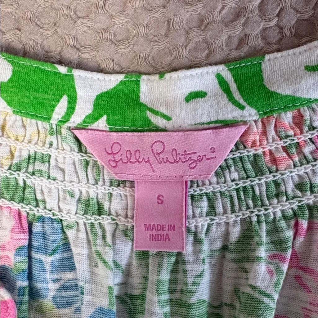 Lilly Pulitzer Essie Top Vibrant Summer Sleeveless Shirt Vacation Preppy Small - Image 4