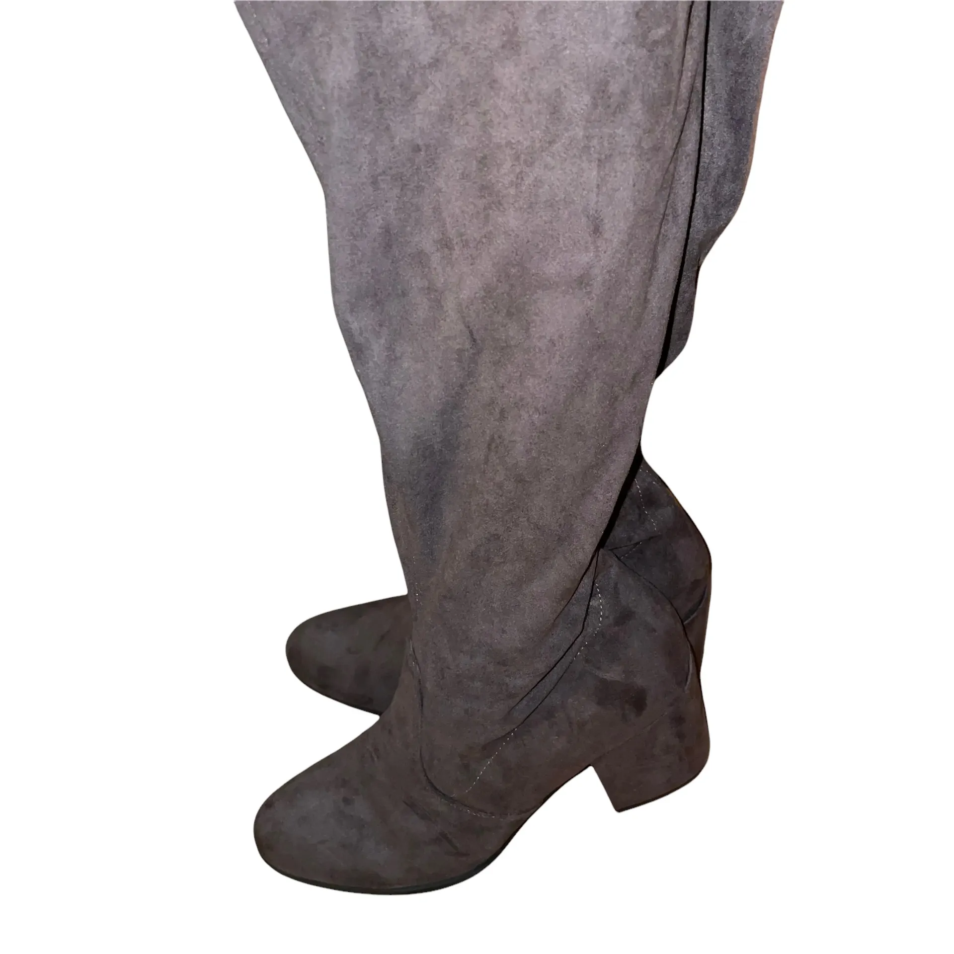 Thigh High Suede Boots - Image 11
