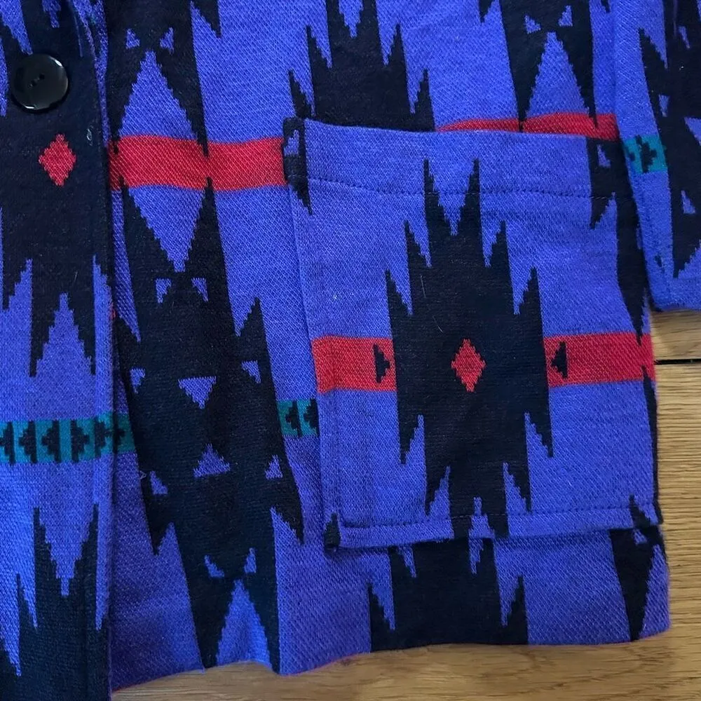 Vintage Aztec Western Lori blazer large made in USA Pink Size undefined - Image 3