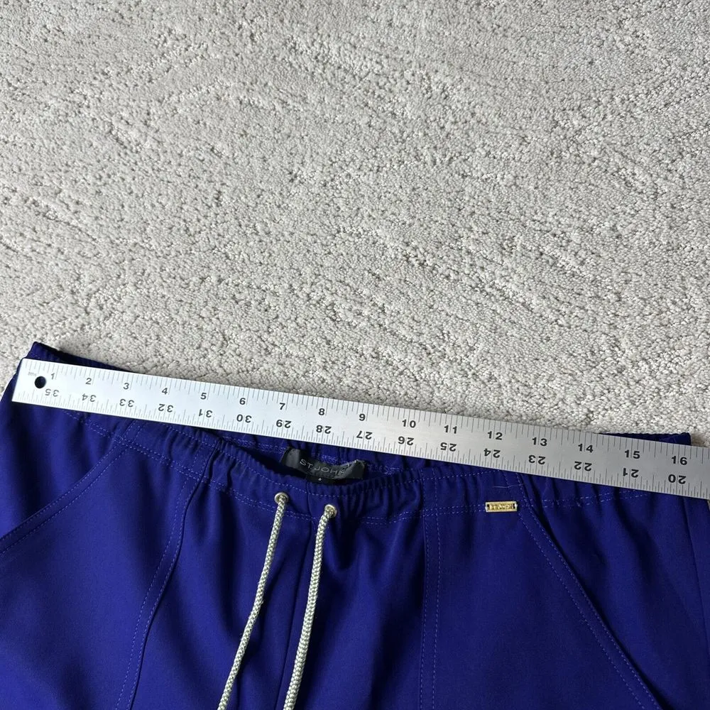 Women's St. John Size 6 Wide Leg Business Casual‎ Drawstring Pull On Pants - Image 6