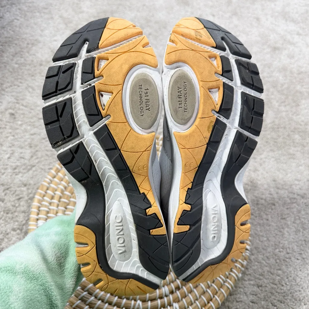 Vionic Women’s Tokyo Fitness Sneakers Walking Shoes Comfort in Yellow White 9 - Image 11