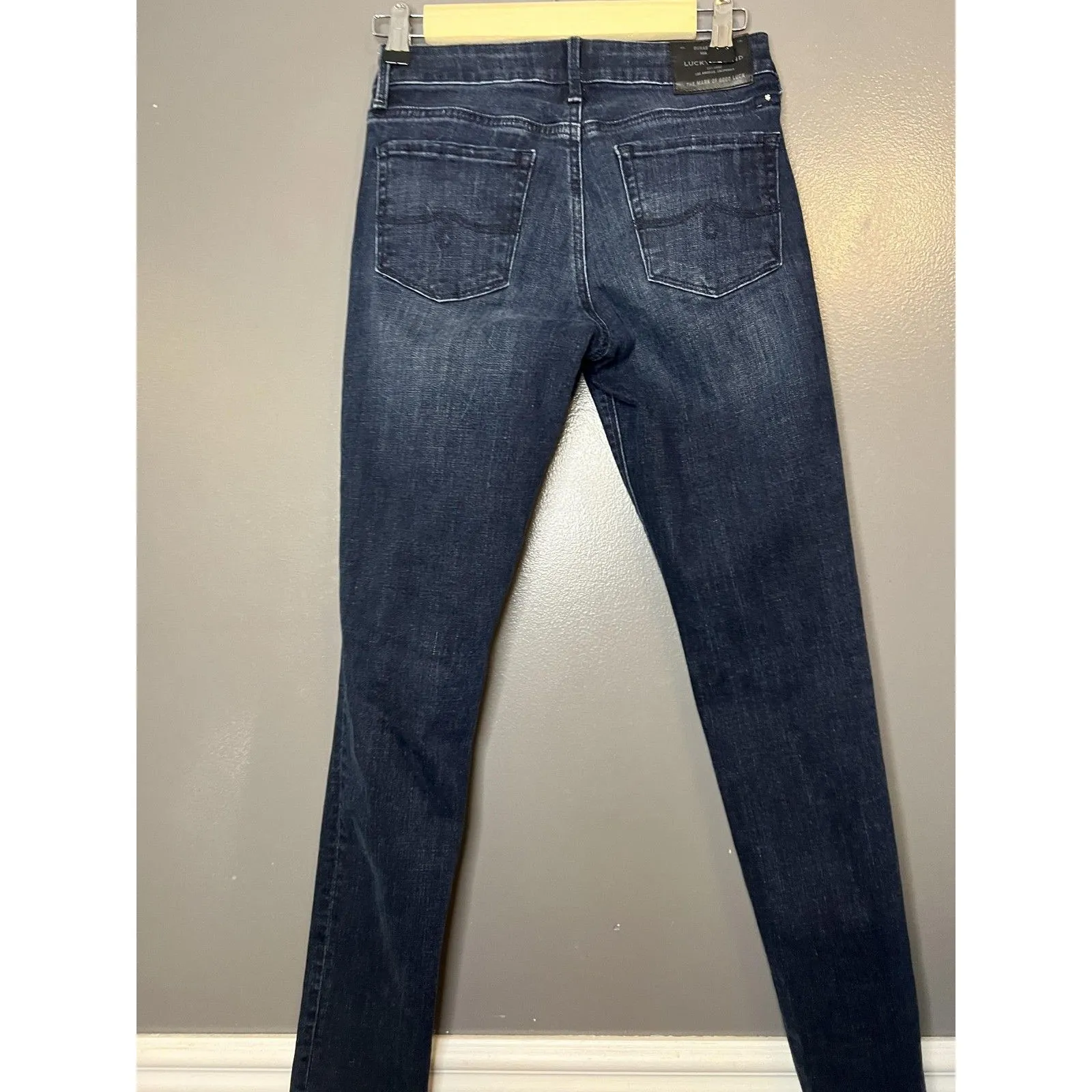 Lucky Brand Lolita Skinny Jeans Womens 2 26 Long Blue Dark Wash Stretch Denim - Image 6