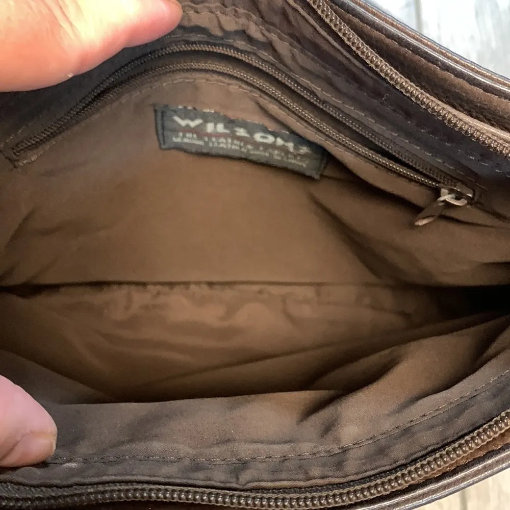 Vintage Wilson’s Leather Dark Brown Leather Purse - Image 5