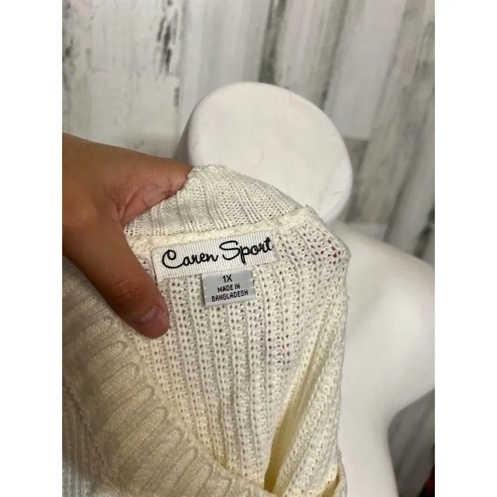 White off the shoulders sweater Size XL - Image 5