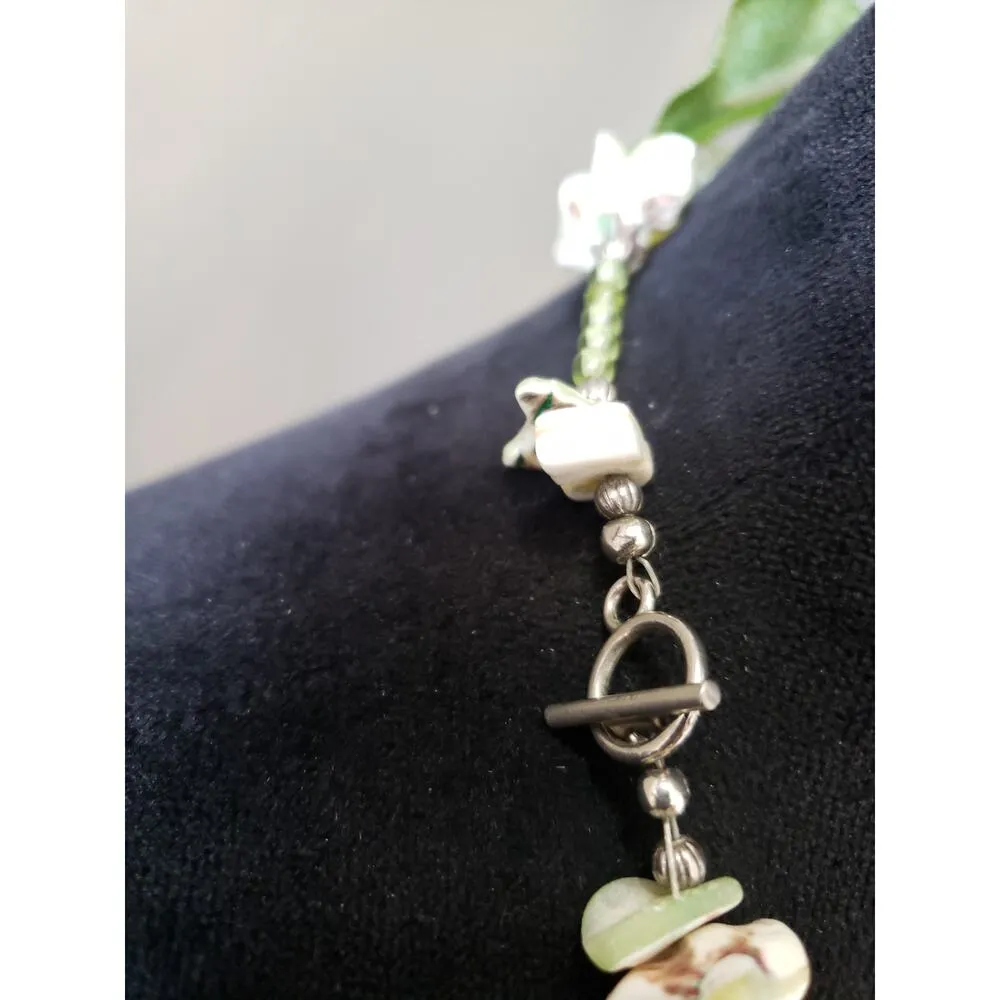 Womens Fashion Irregular Chip Gravel Beads Palmstone Pendent Necklace Jewelry - Image 6