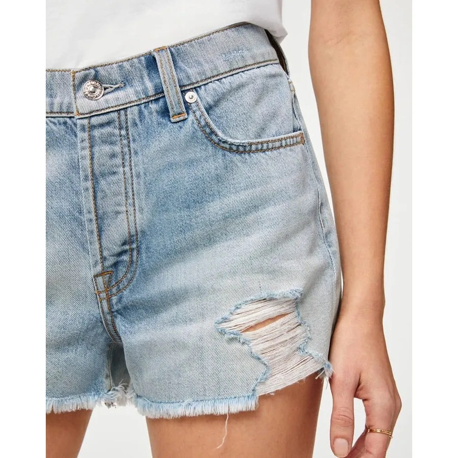 NWT 7‎ For All Mankind Monroe Cut Off Distressed Denim Jean Shorts Sz 28 $158 - Image 2