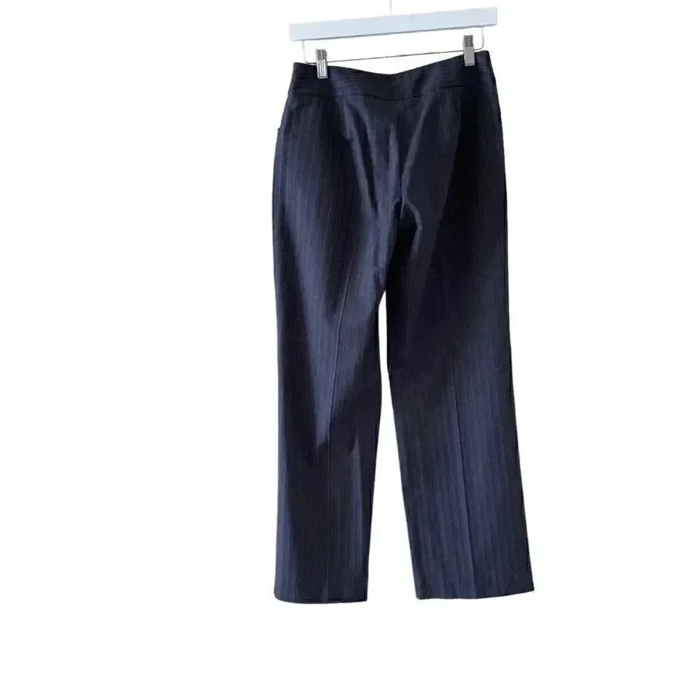 Jones New York Suit Striped Lined Stylish Professional Career Office Women’s Bla - Image 14