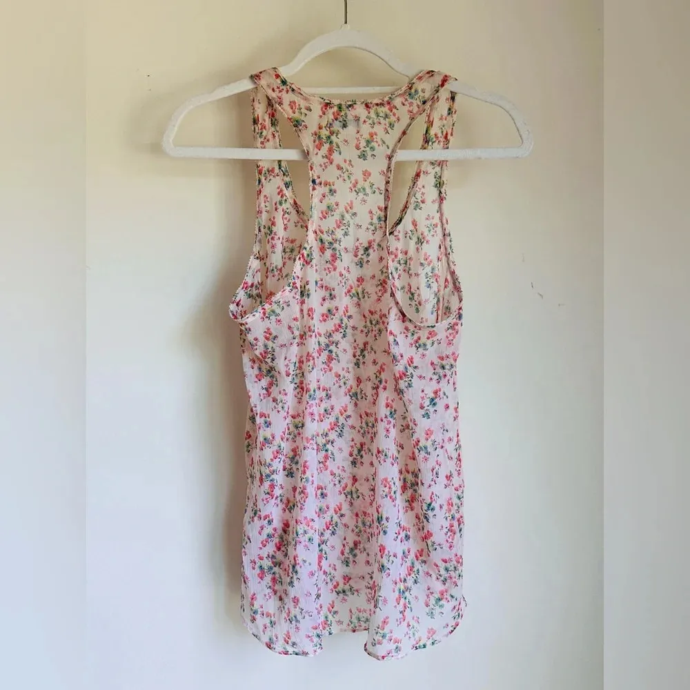 Aerie Sheer Floral Tank Top - Size S - Image 5