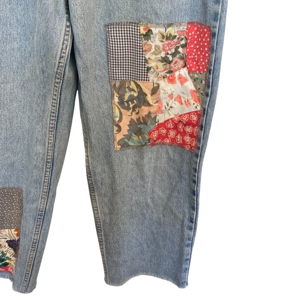 Levi’s X Nasty Gal Patchwork Jeans Embroidered Reworked Denim “After Party” - Image 5