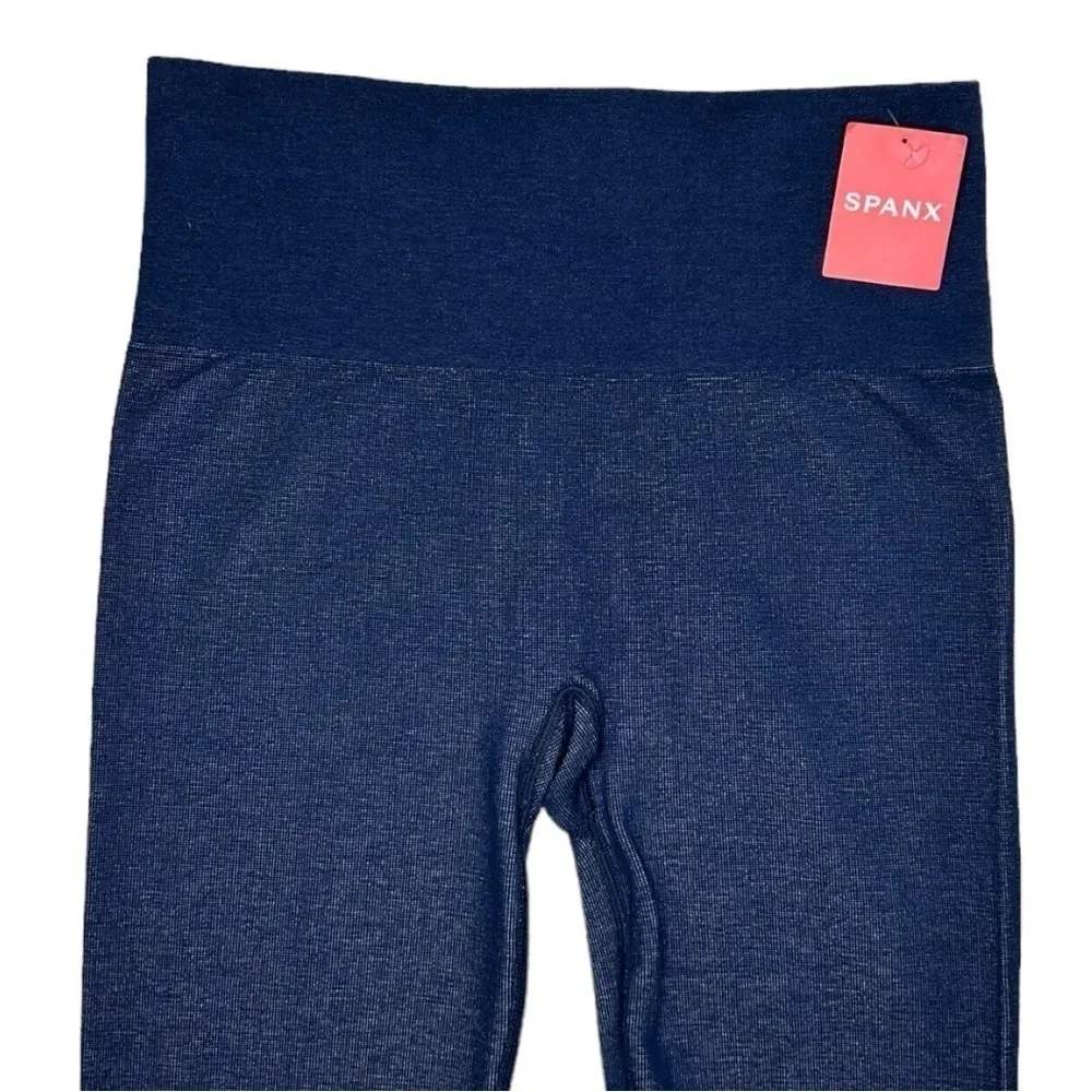 SPANX Women’s Seamless Track Stripe Legging Navy Haze Size Small - Image 4