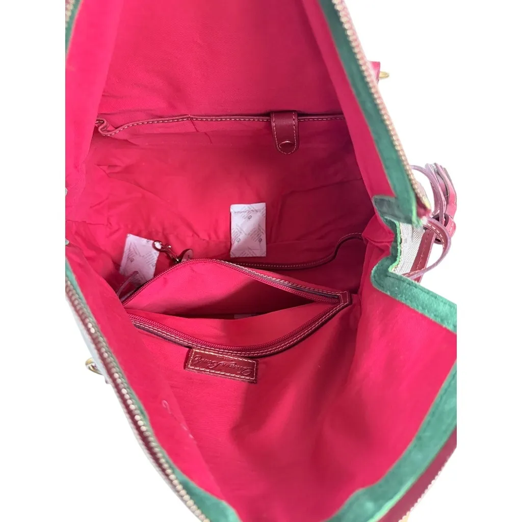 Dooney & Bourke En The Smith Bag JQ820 Brown Red Logo Tote NWT $268 - Image 11