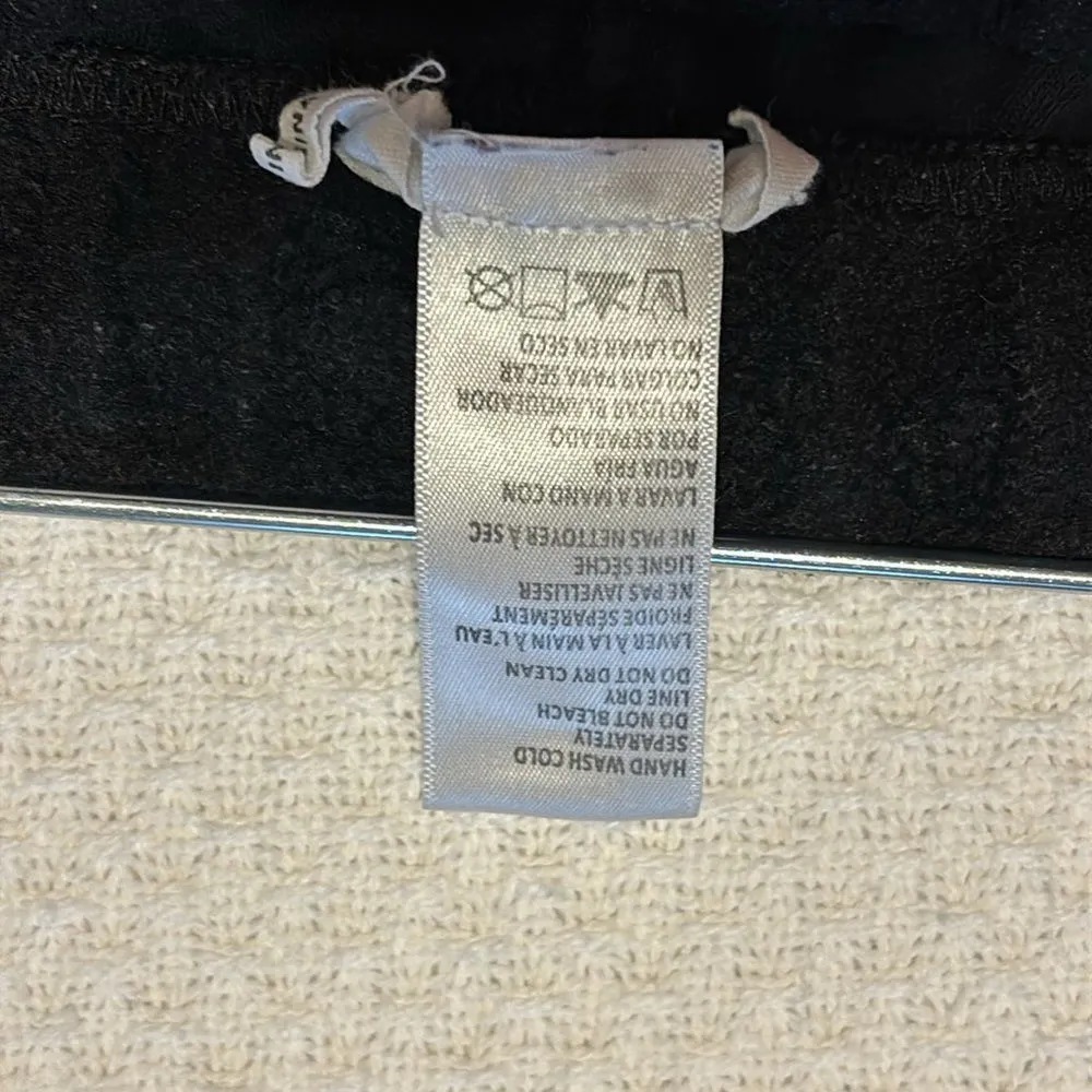 5 for $25 Good American‎ Sherpa Boyfriend Sweatpants Black 2 - Image 6