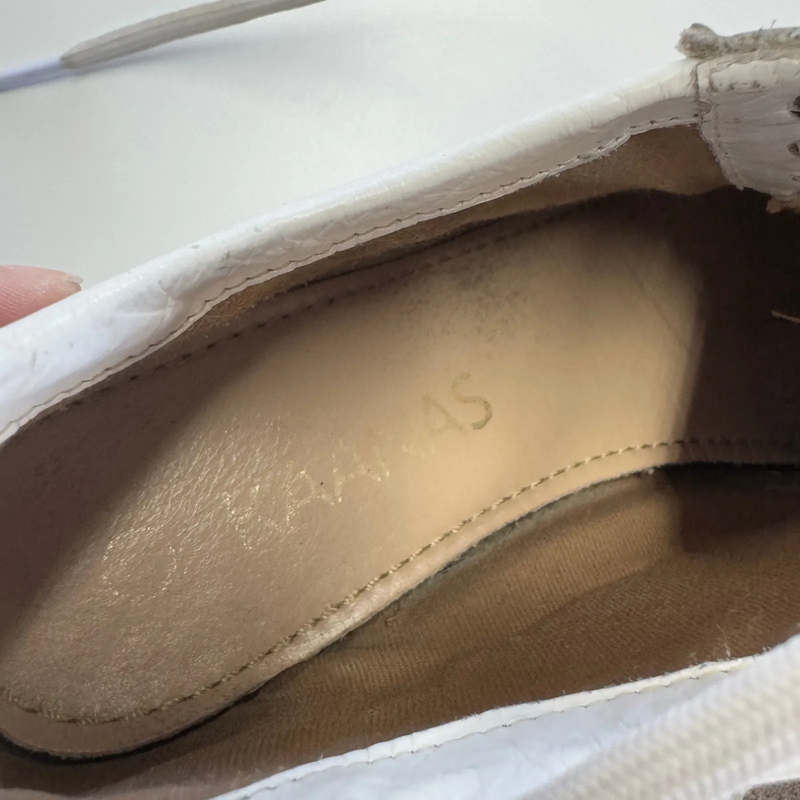 Kaanas Sneakers Womens 7 White Brown Platform Suede Detail‎ Stripe Side Shoes - Image 9