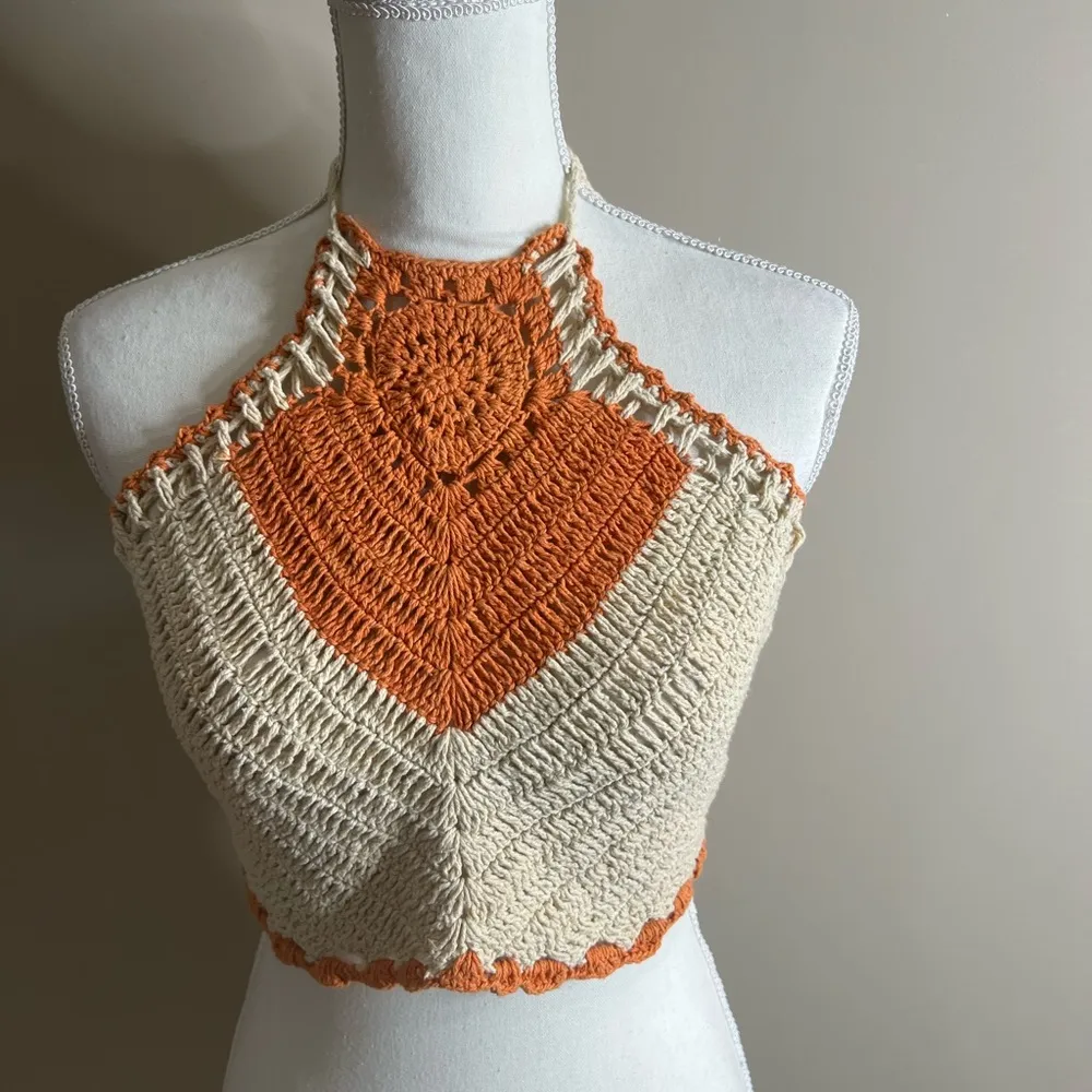 Bog collective crochet crop small Orange - Image 2