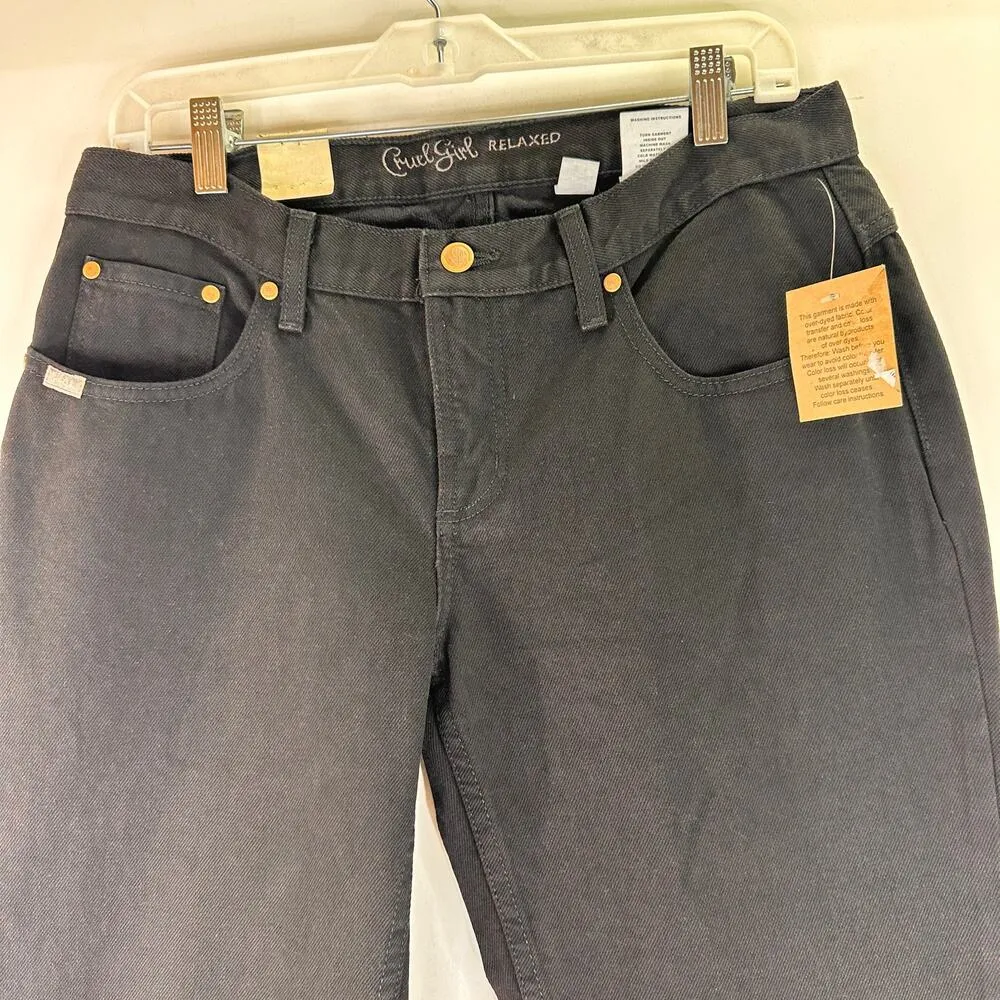 Cruel Girl Black Relaxed Fit Jeans New with tags Size 9 Short - Image 8