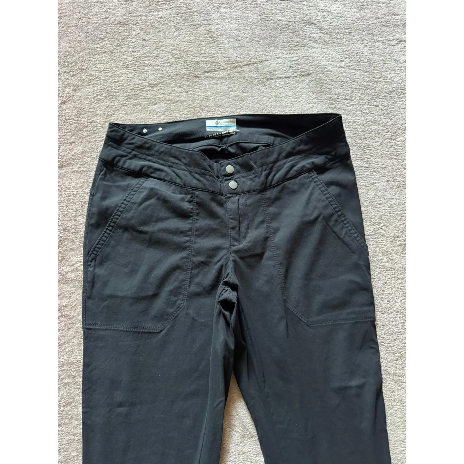 Columbia Anytime Outdoor Capri Pants Omni-Shield Water Resistant Black Size 4‎ - Image 2