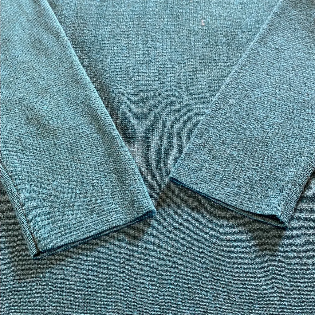 NWT J.Jill Heather Ocean Mock Neck Sweater Dress SZ M Blue Size M - Image 4