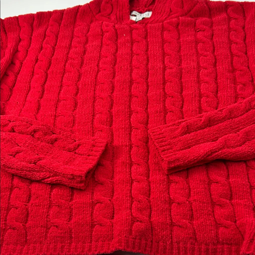 Love Red Knit Sweater Size XL - Image 10