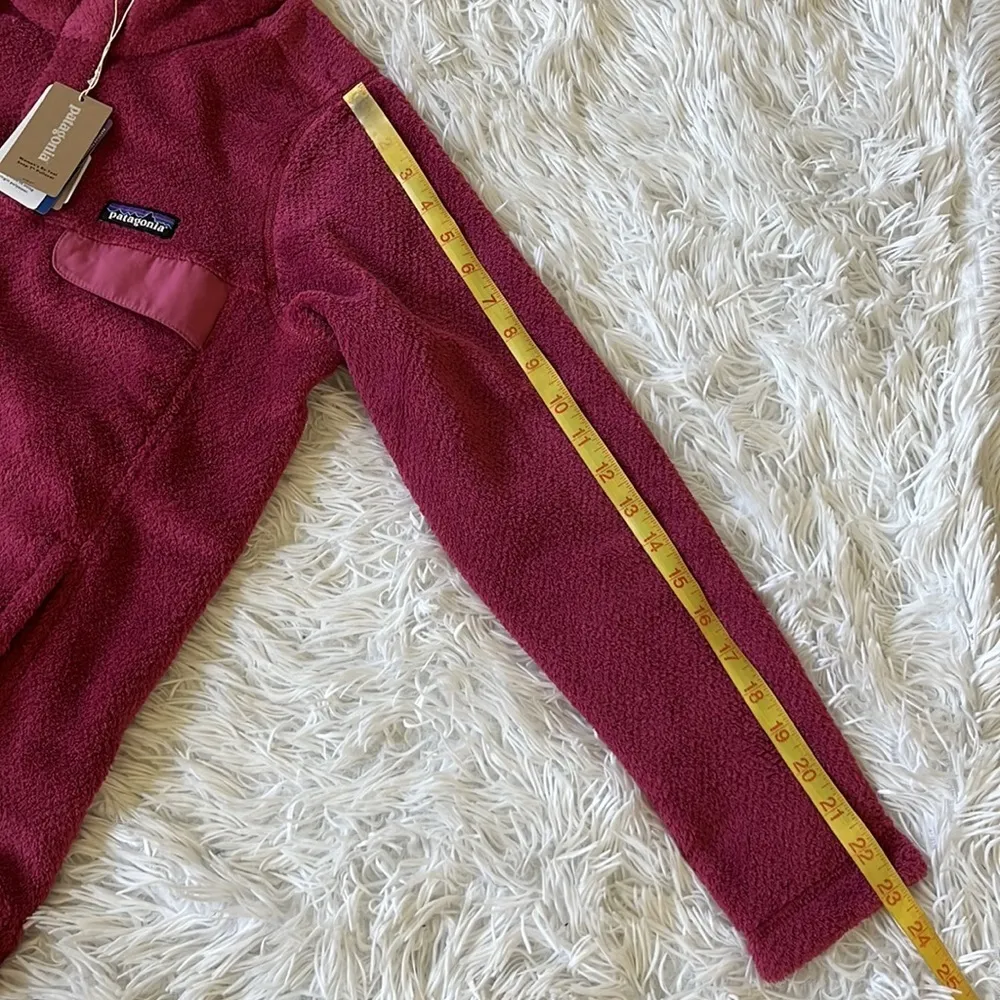 Patagonia Re-Tool Snap-T Fleece Pullover maroon Women's size Small - Image 9