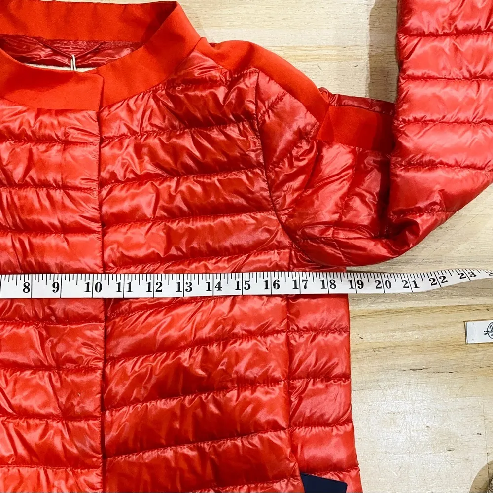HERNO women's ultralight lightweight down short jacket in rosso NEW - Image 13