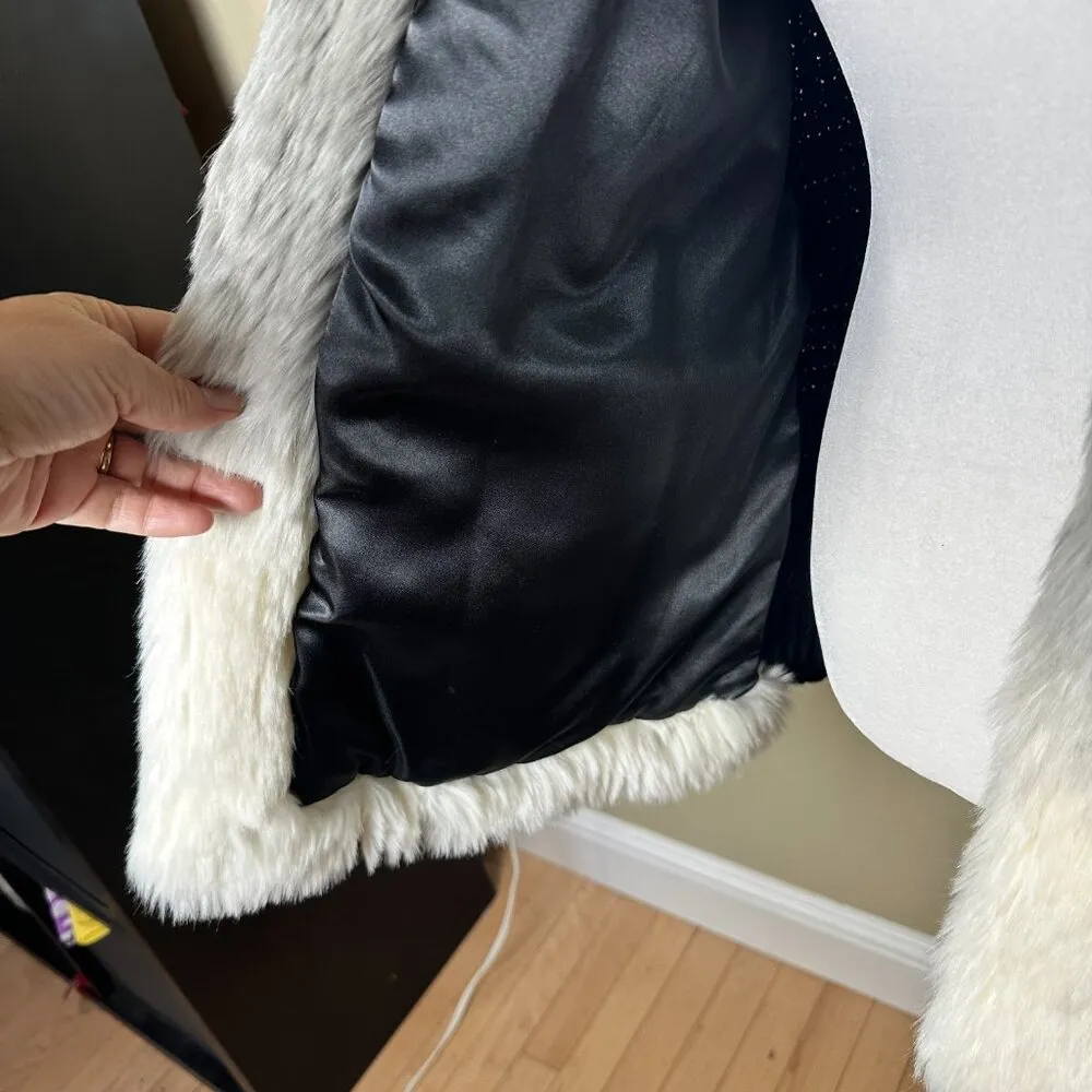 INC International Concepts Ombre Faux Fur Longline Vest Size XL Gray - Image 10