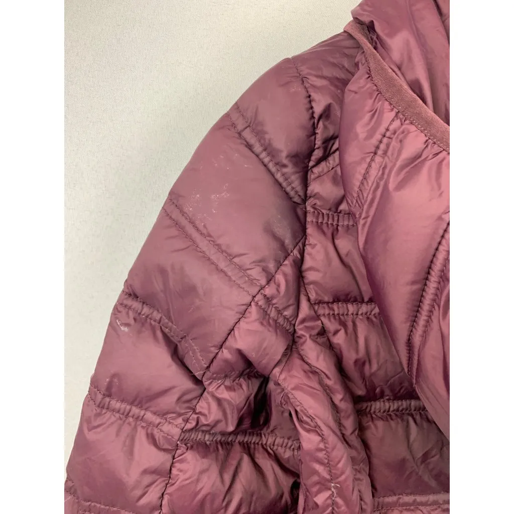 Michael Kors Womens XS Packable Down Puffer Jacket Nylon Plum - Image 7