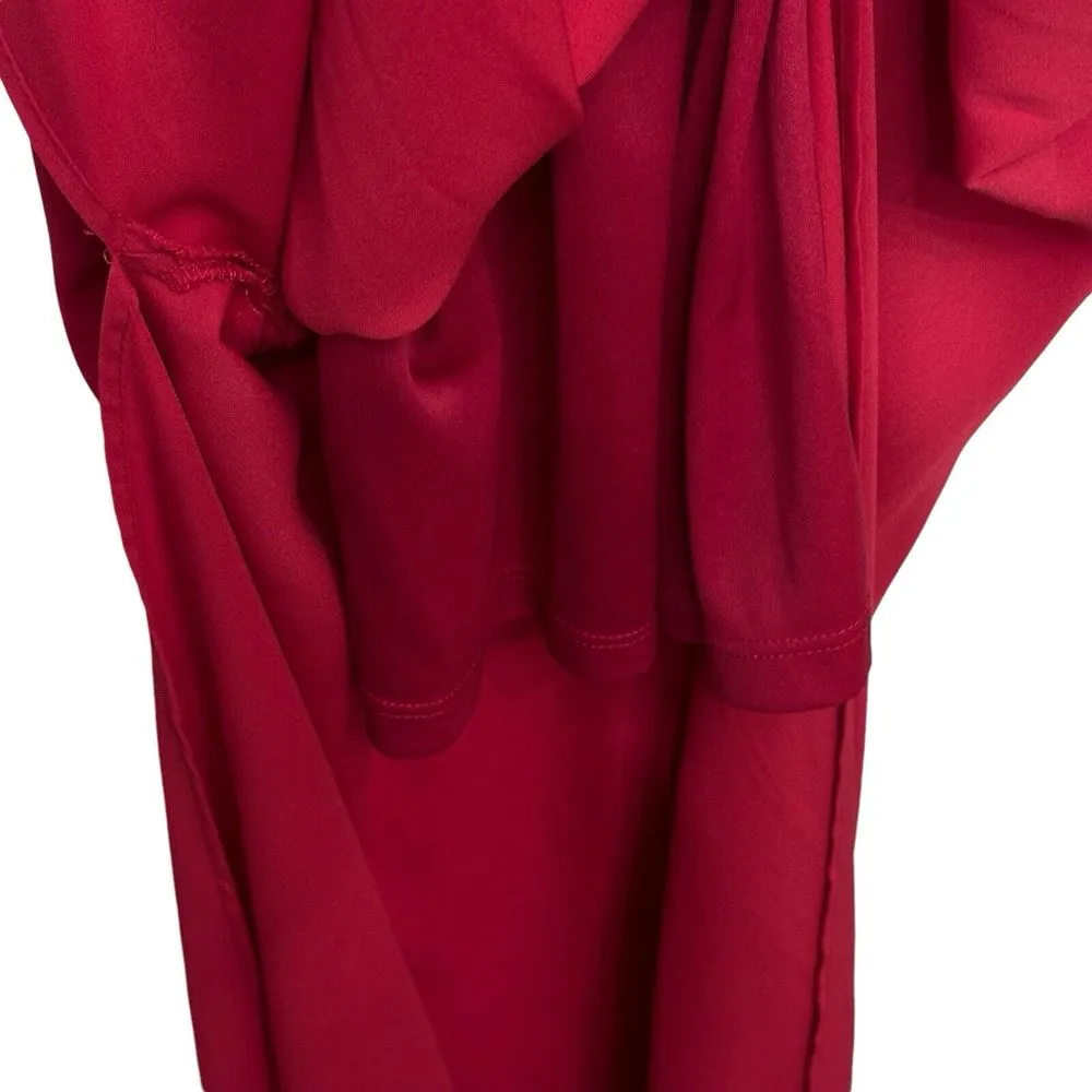 Show Me Your Mumu Hacienda Off Shoulder Maxi Dress Lady Red Ring Crisp Sz Medium - Image 4