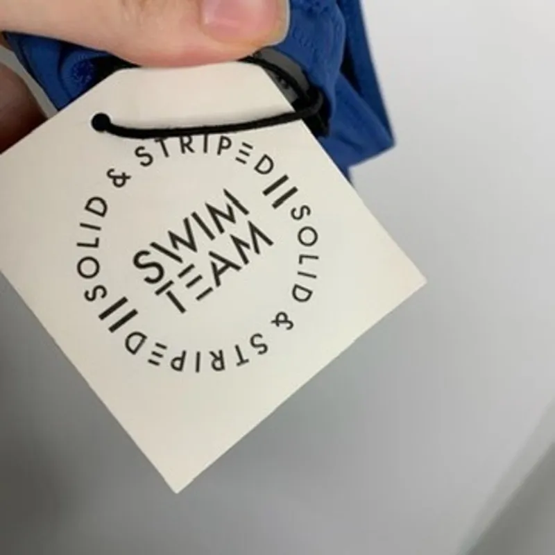 SOLID + STRIPED Jourdan Two Tone Swimsuit Womens New XS - Image 6