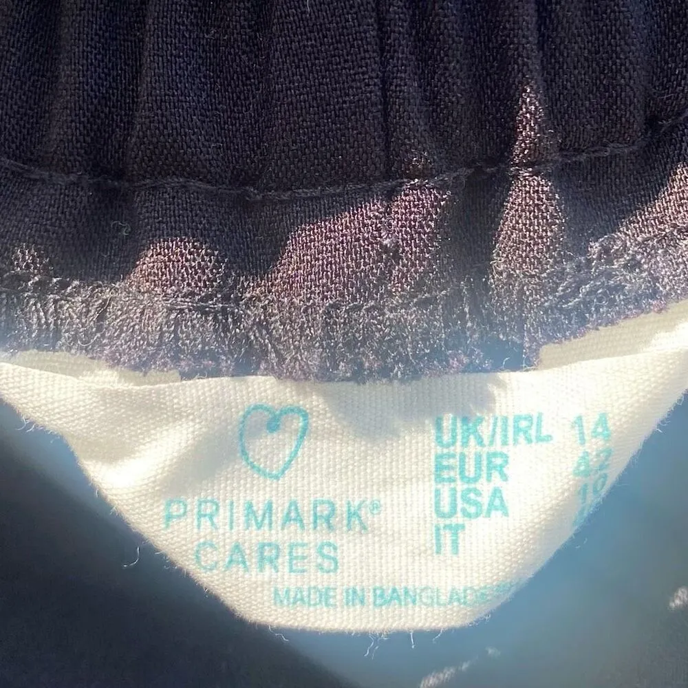 Primark Black Elastic Waist Dress Pants | 10 - Image 3