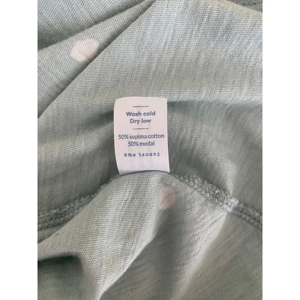 Marine Layer Reese Light Teal Seafoam Green Polka Dot Shirt Dress Size XS Twee - Image 6